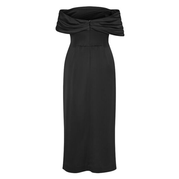 Paloma Off Shoulder Maxi Dress - black NWT - Picture 4 of 6